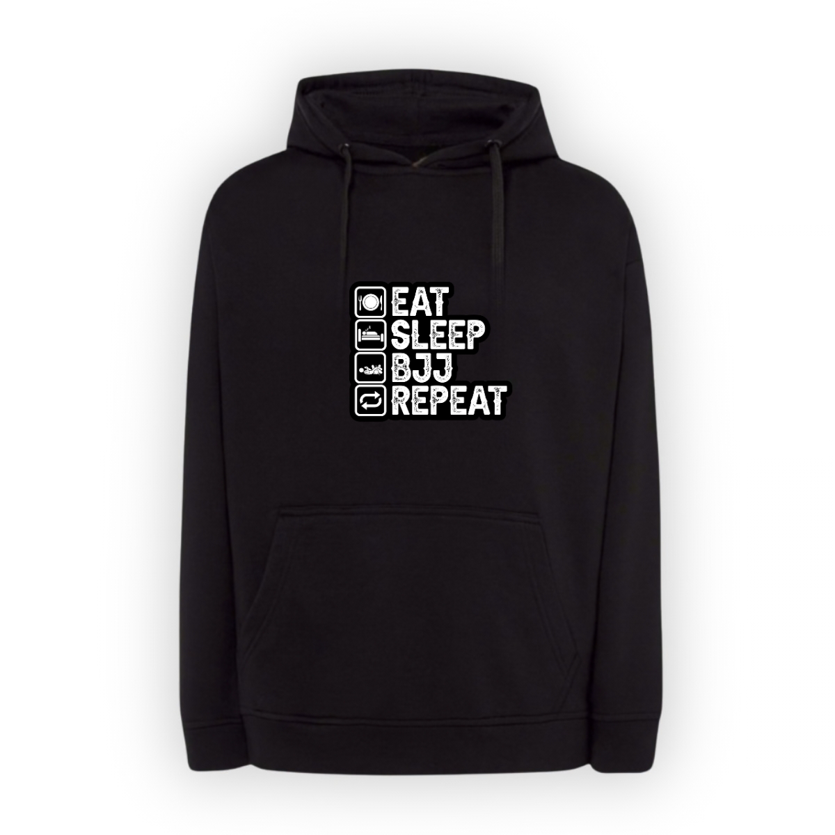 Bluza czarna Eat Sleep MMA Repeat - obrazek 6