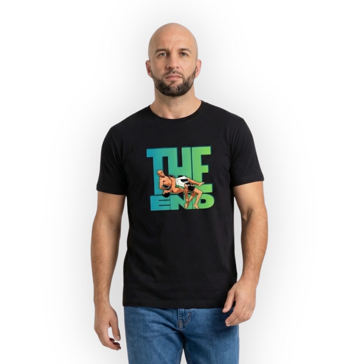 T-shirt czarny The End Neon Suplex - obrazek 2